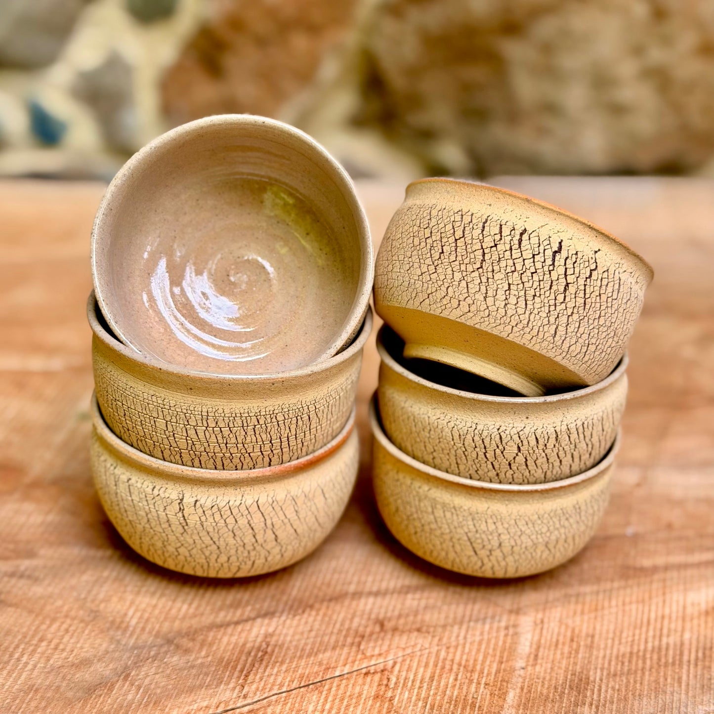 Mini Bark textured Teabowl