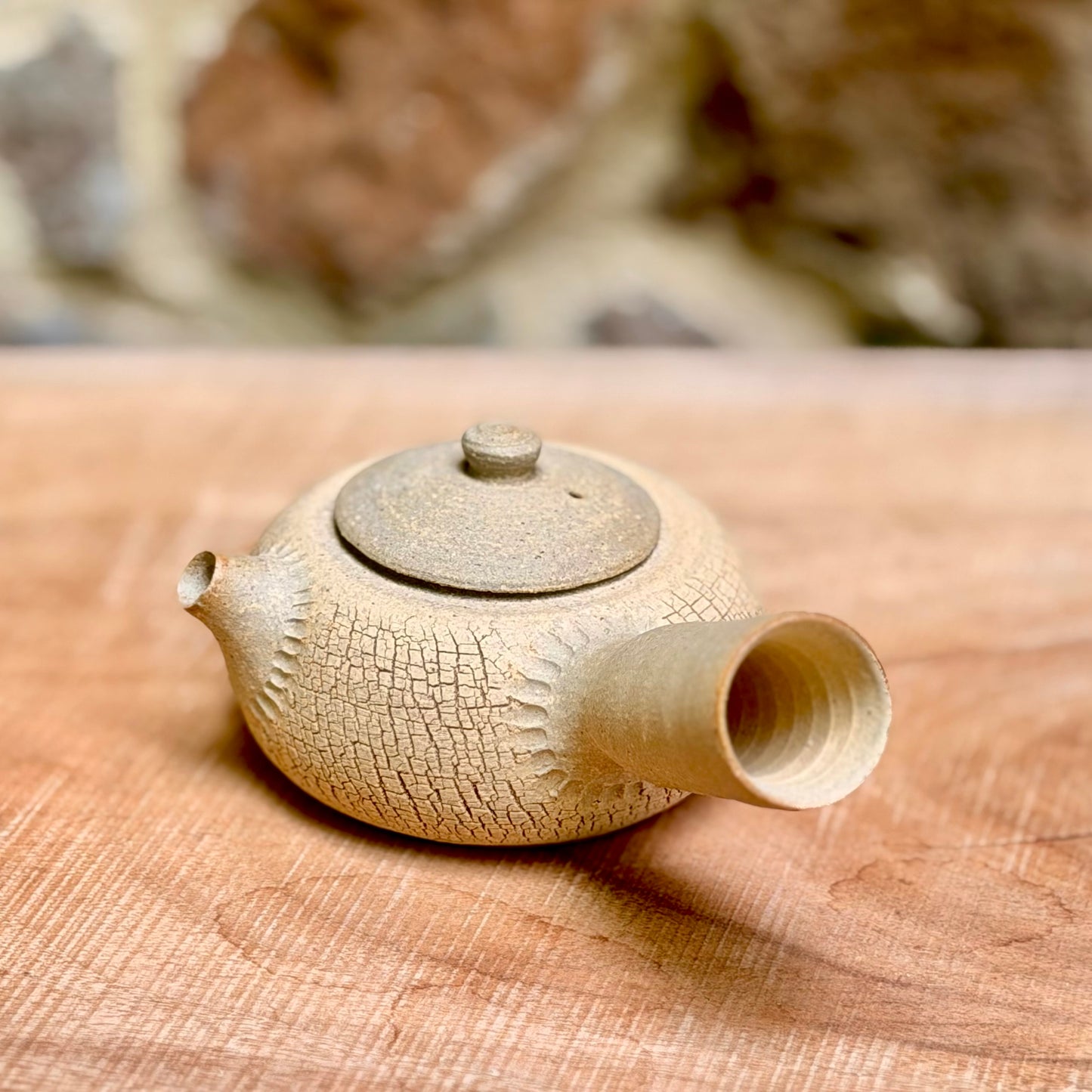 Mini set bark texture side-handle & bowl
