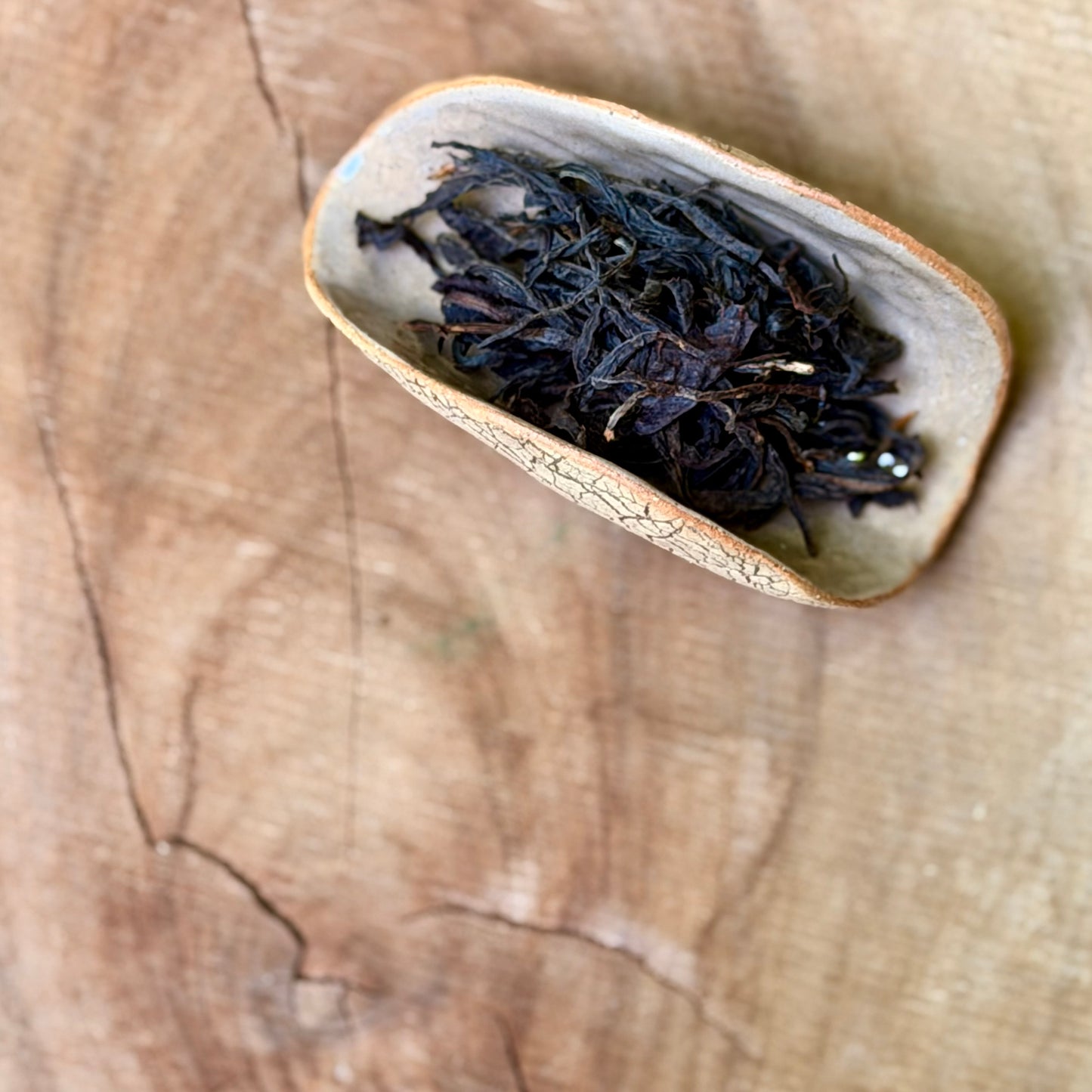 Small bark textured Tea scoop