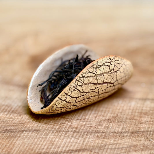 Small bark textured Tea scoop
