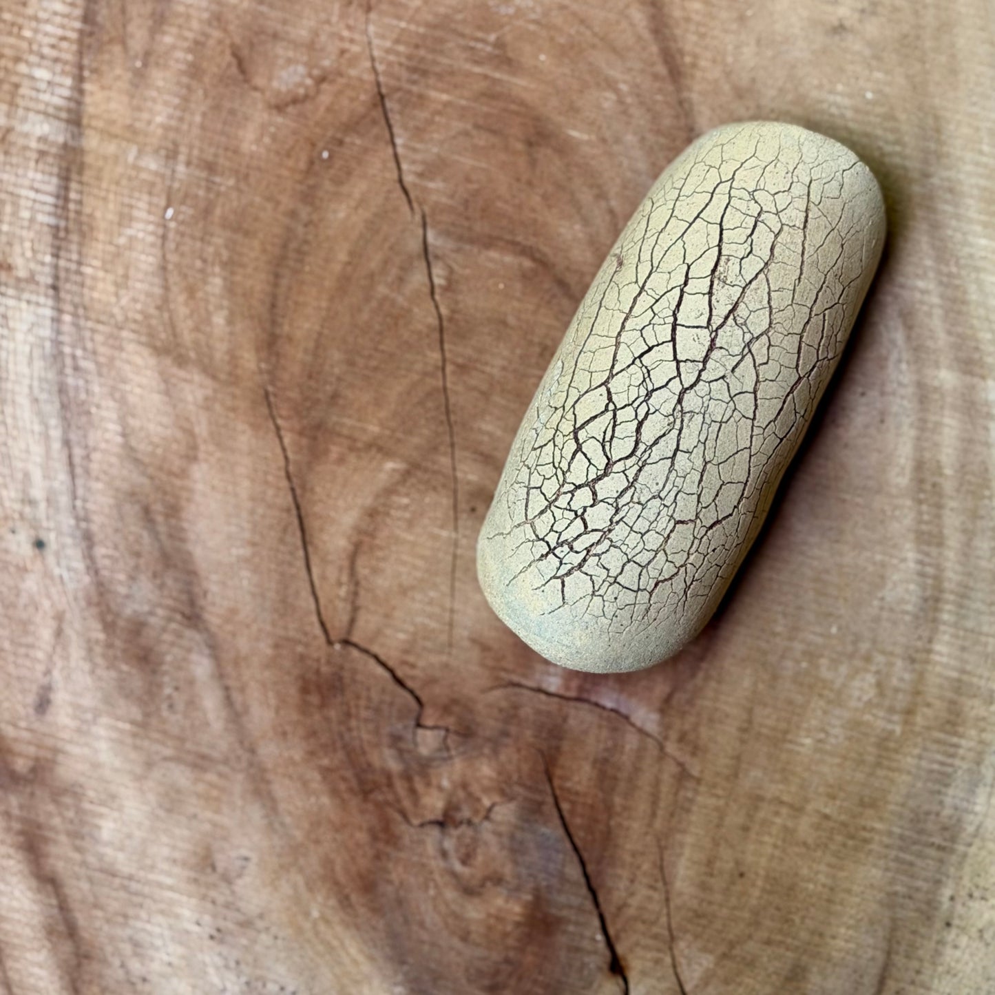 Large bark textured Tea scoop