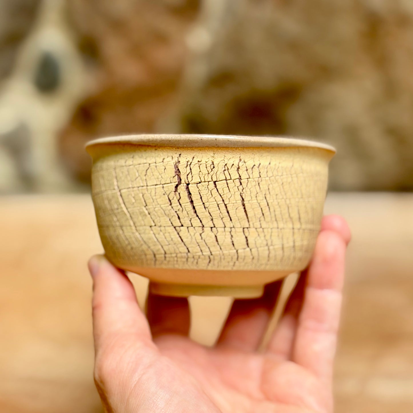 Bark textured Teabowl