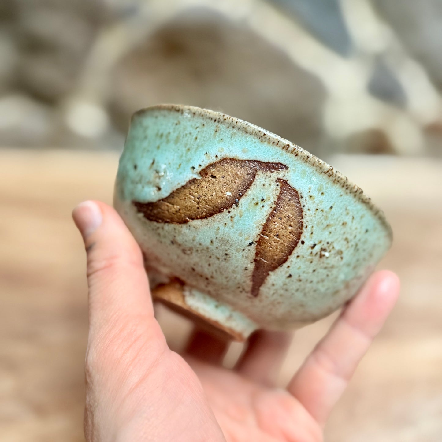 Leaf Motif Teabowl