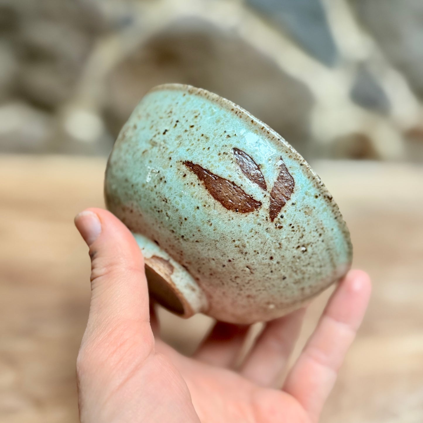 Leaf Motif Teabowl