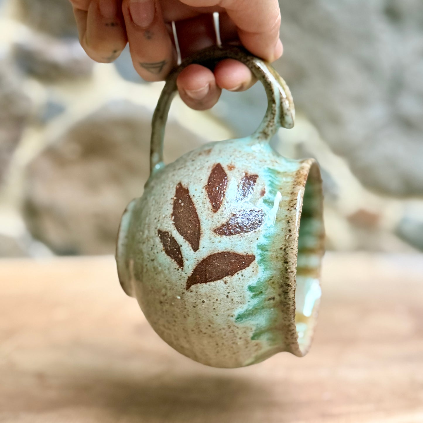 Leaf Motif Mug
