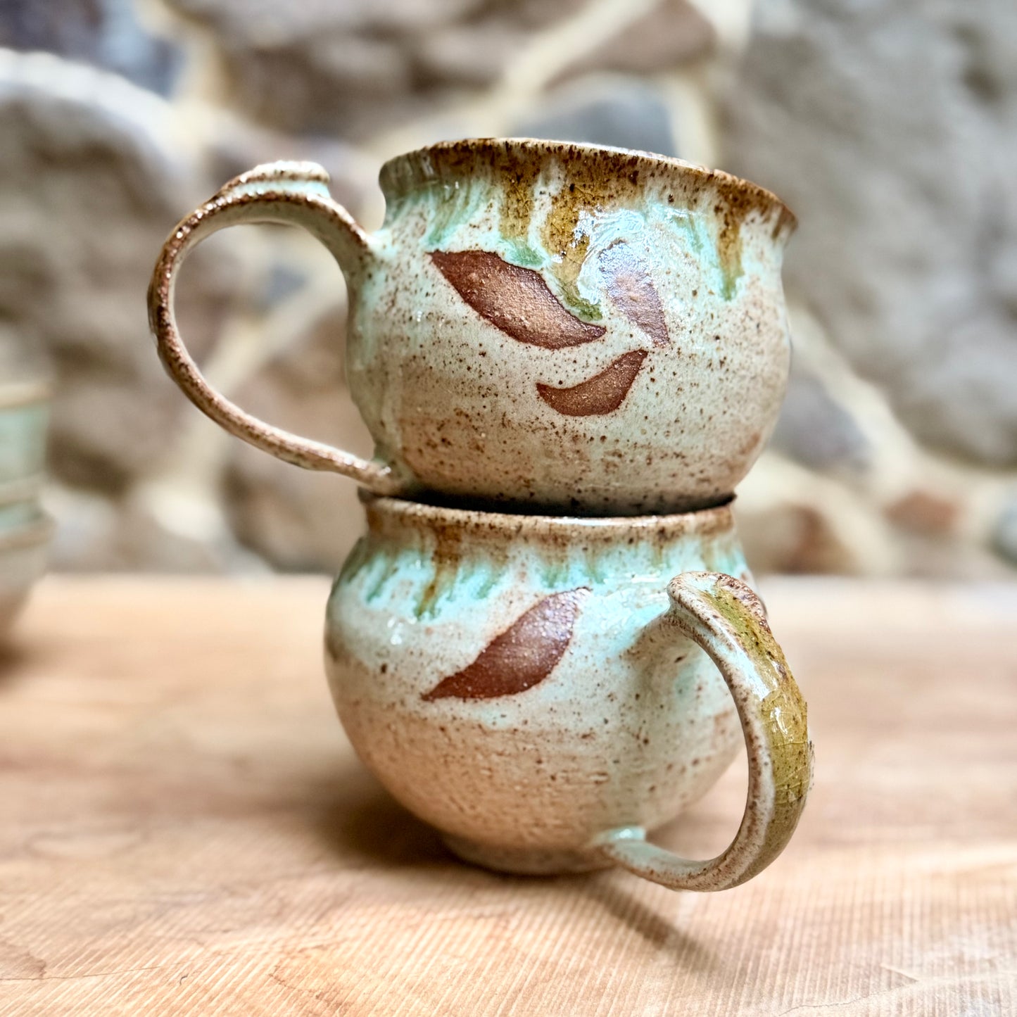 Leaf Motif Mug